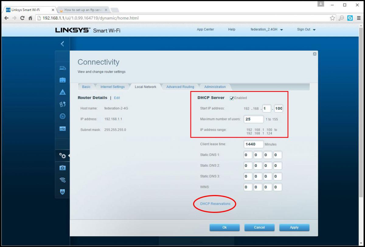screenshot of ip address range