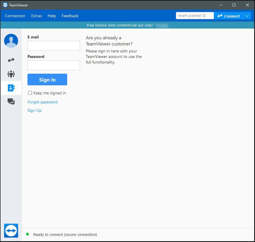 TeamViewer Software Interface